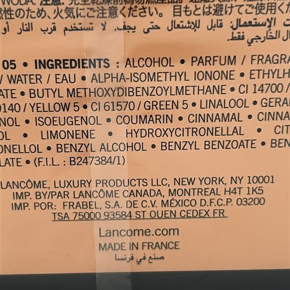 2506- Lancôme Women’s Made In France NWT - Picture 4 of 5